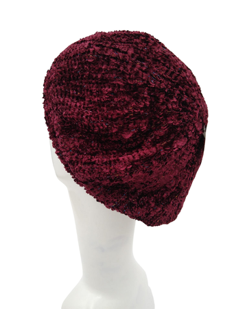 SG SG04-WL-LUR-BG Burgundy Multi Lurex Lined Chenille myselflingerie.com